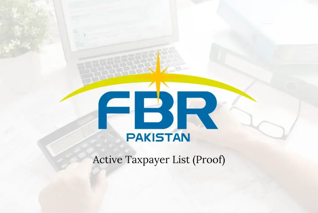 FBR Active Taxpayer List Proof