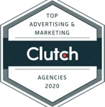 Clutch award badge showcasing NexPrime Agency’s top-rated digital marketing services